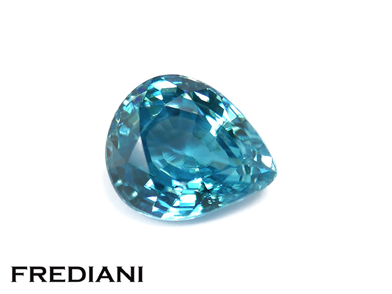 Zircon bleu poire