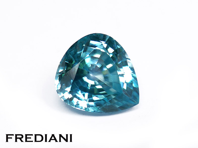Zircon bleu poire