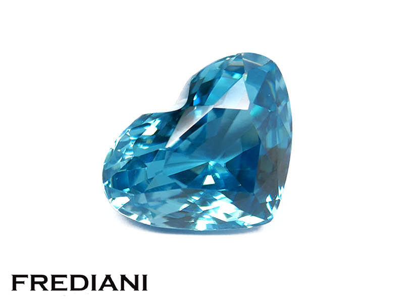 Zircon bleu coeur