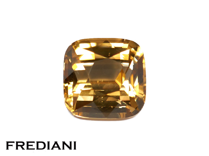 Zircon jaune coussin