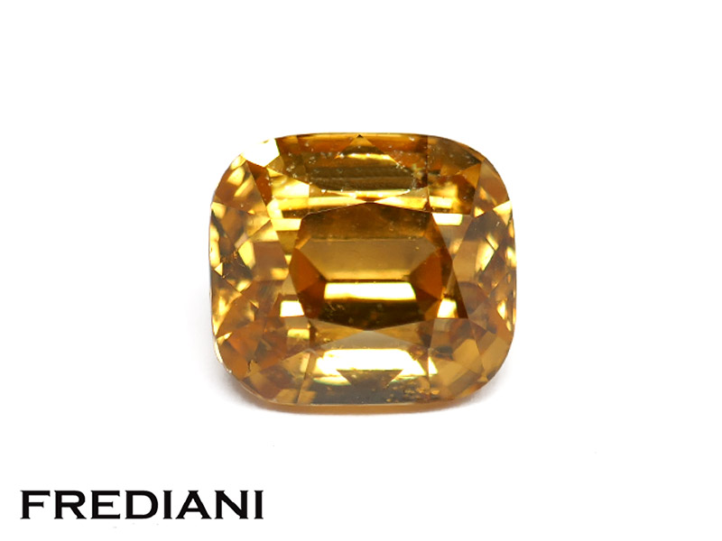 Zircon jaune coussin