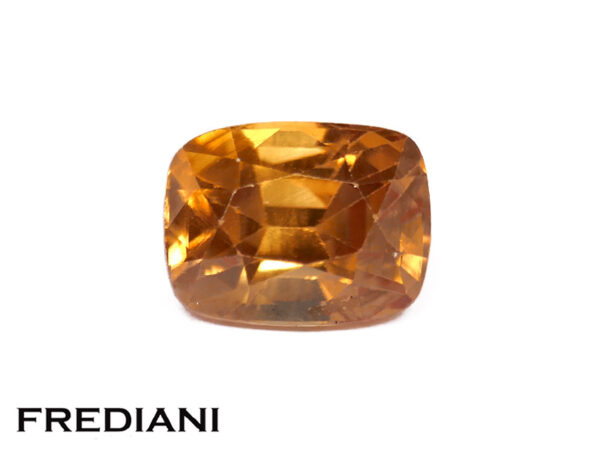 Zircon orange coussin 89x68 de 3.45 carats