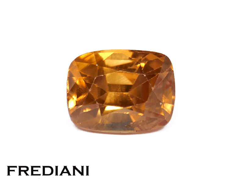 Zircon orange coussin
