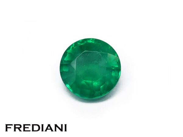 Emeraude ronde 6.4 mm de 1.14 carat