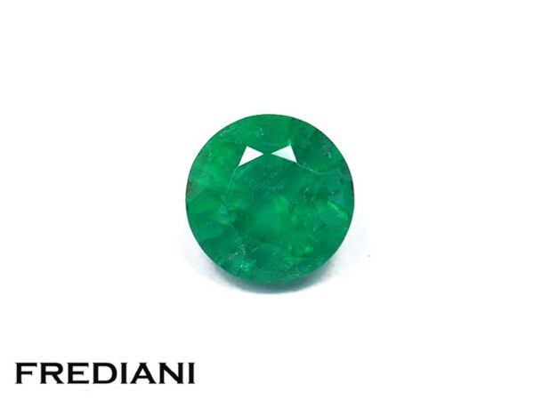 Emeraude ronde 5.8 mm de 0.87 carat