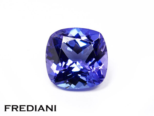 Tanzanite coussin 100x100 de 4.61 carats
