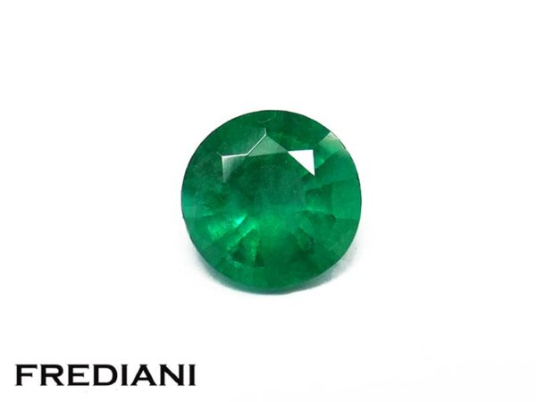 Emeraude ronde 6.4 mm de 0.88 carat
