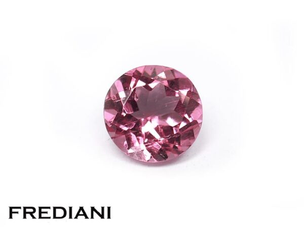 Tourmaline rose ronde 6 mm de 0.85 carat
