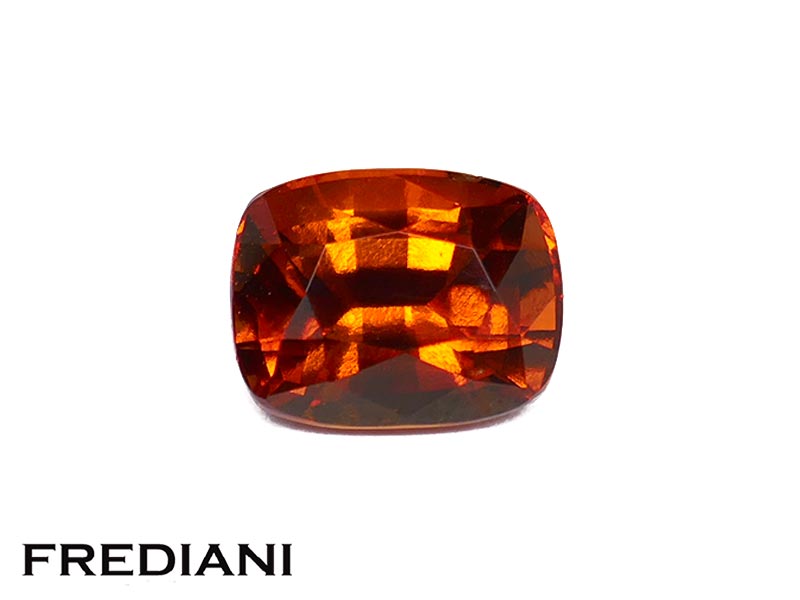 Grenat hessonite coussin certifié