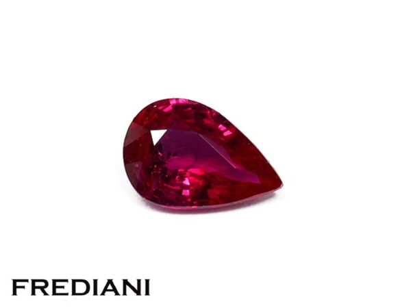 Rubis poire 63x43 de 0.48 ct