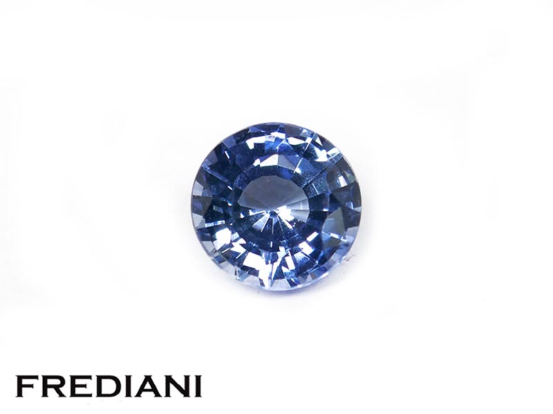 Saphir bleu rond