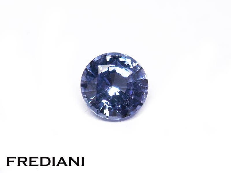 Saphir bleu rond