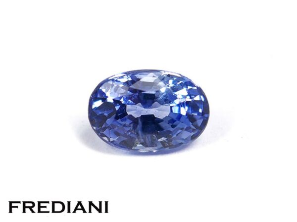 Saphir bleu ovale 61x41 de 0.77 carat