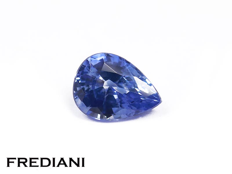 Saphir bleu poire