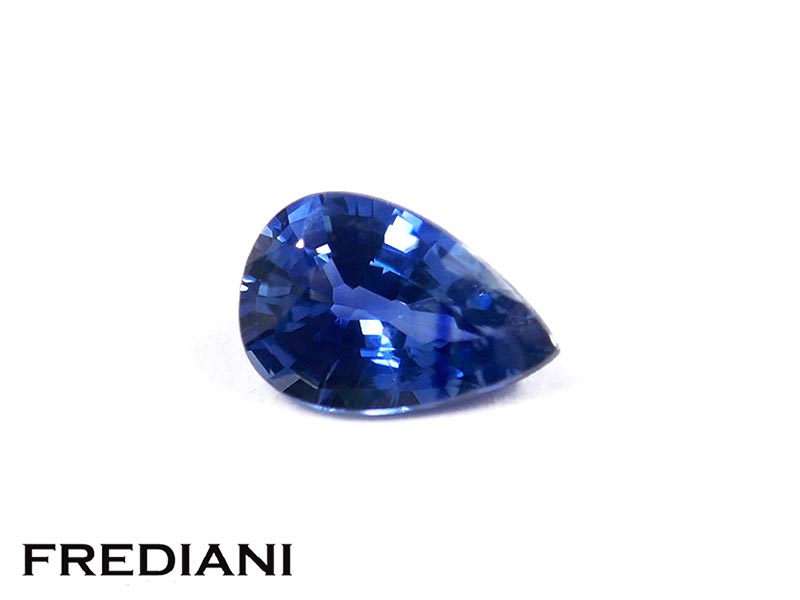 Saphir bleu poire