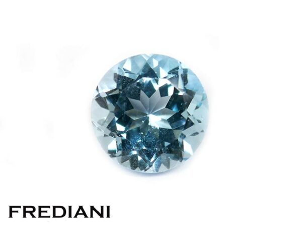 Topaze bleue traitée ronde 10 mm de 4.40 carats