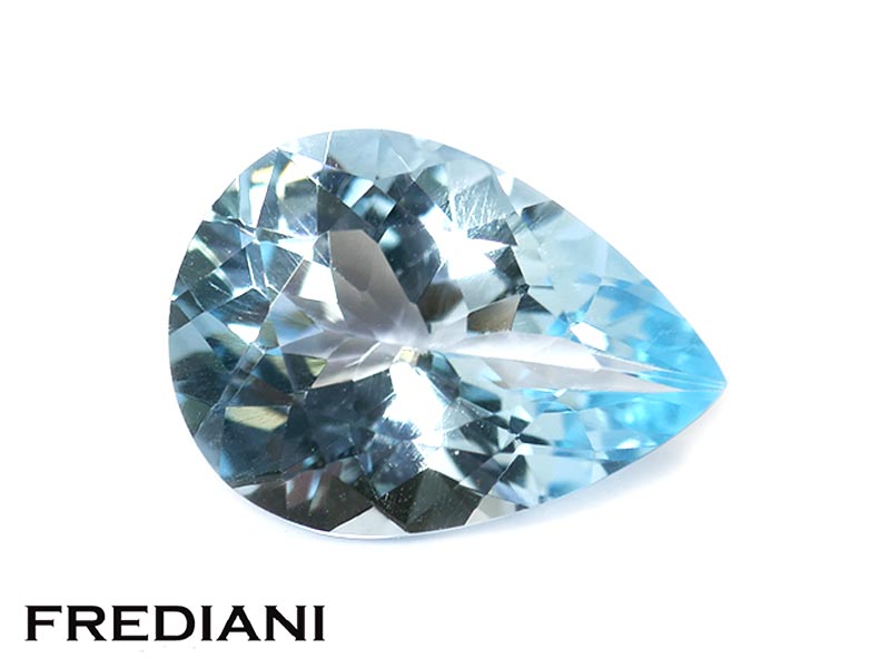 Topaze bleue traitée poire