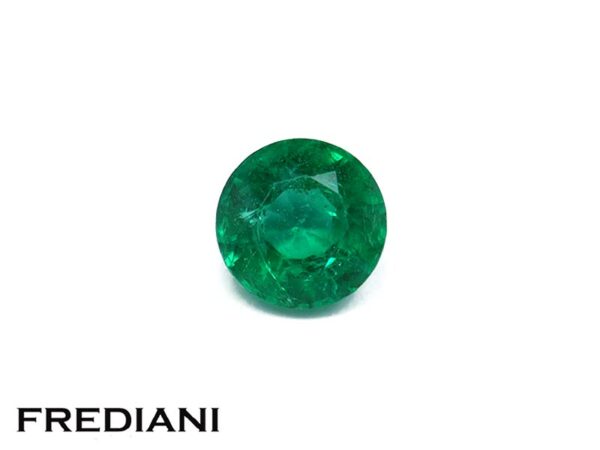Emeraude ronde 4.6 mm de 0.42 carat