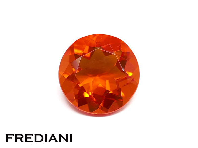 Opale de feu ronde