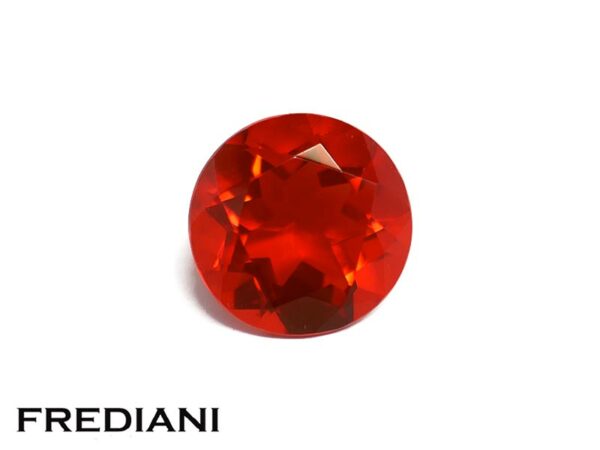 Opale de feu ronde 8.6 mm de 1.68 carat