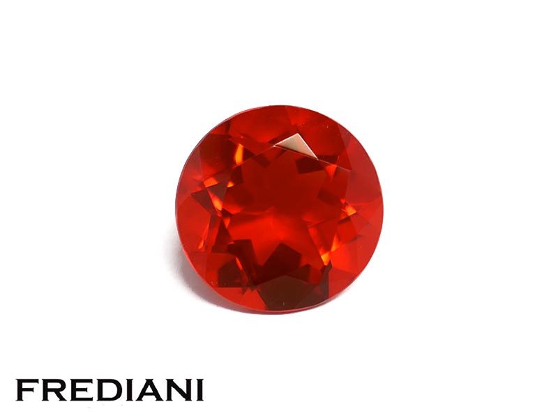Opale de feu ronde
