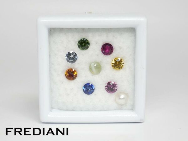 9 Pierres naturelles du Sri Lanka de 3 mm