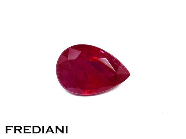 Rubis poire 61x41 de 0.52 carat