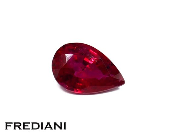 Rubis poire 60x40 de 0.44 carat