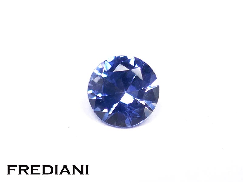 Saphir bleu rond