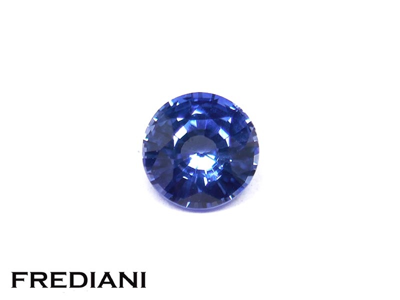 Saphir bleu rond