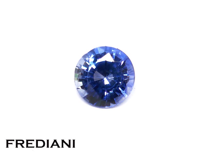 Saphir bleu rond