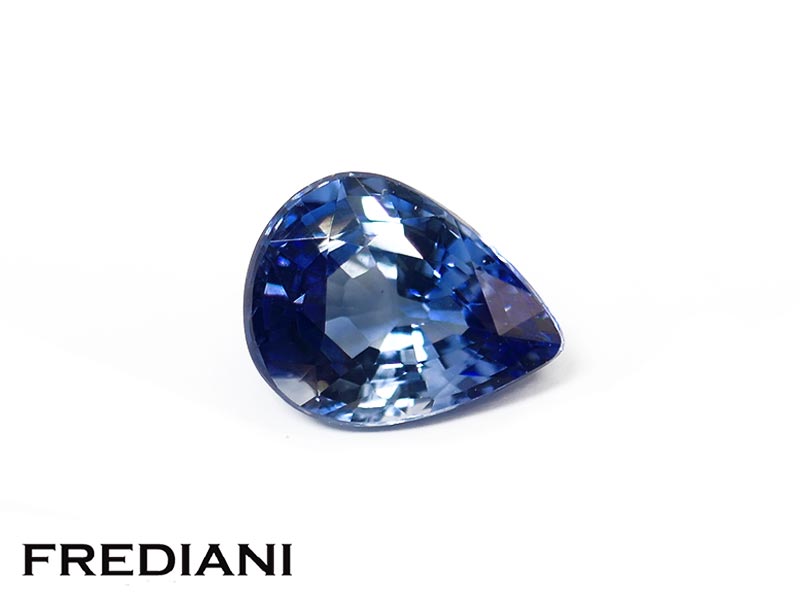 Saphir bleu poire