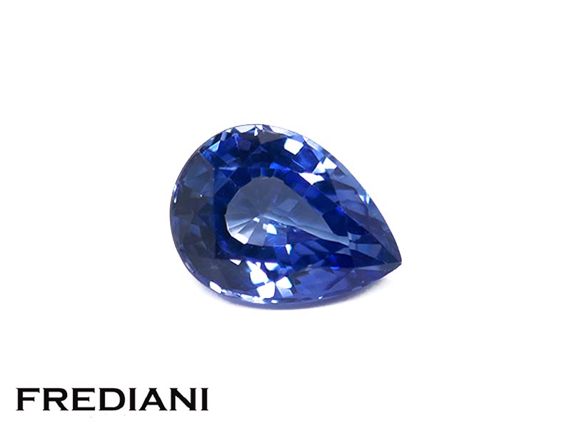 Saphir bleu poire