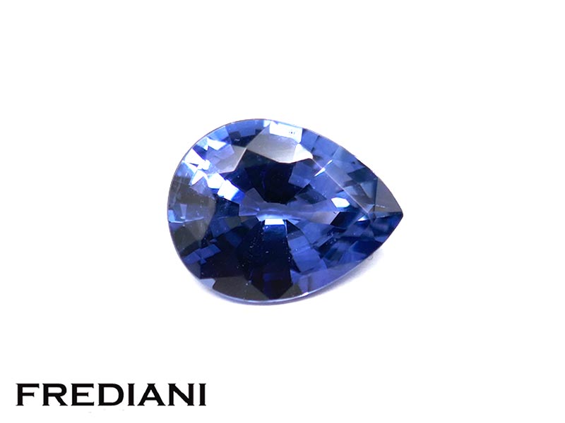 Saphir bleu poire