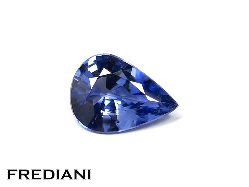 Saphir bleu poire