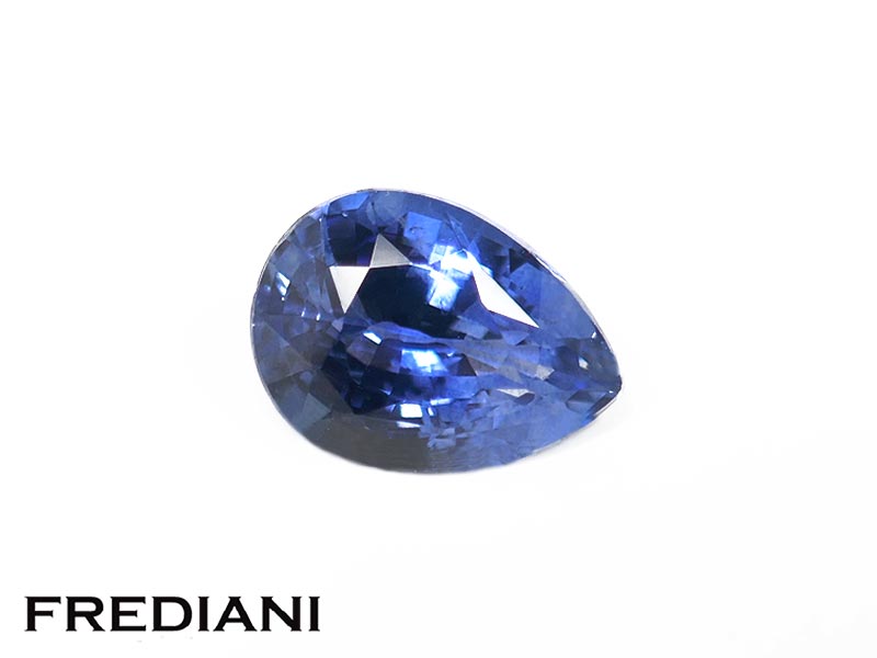 Saphir bleu poire