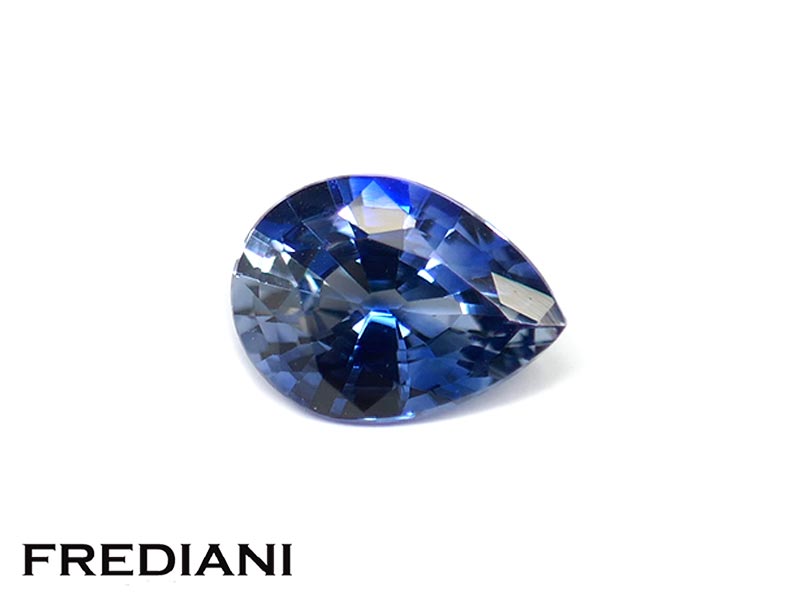 Saphir bleu poire