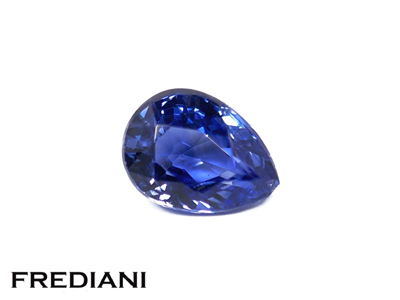 Saphir bleu poire