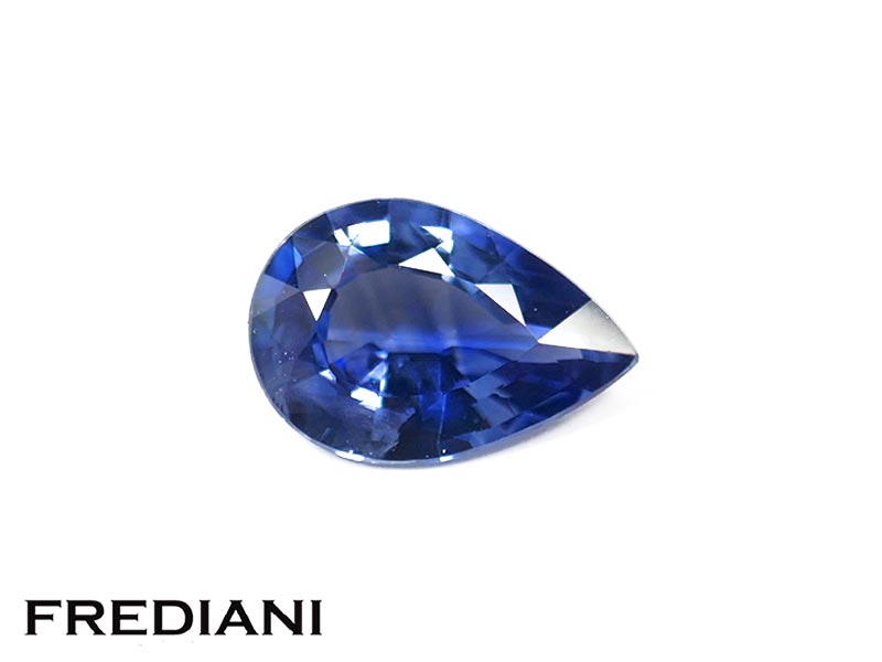 Saphir bleu poire