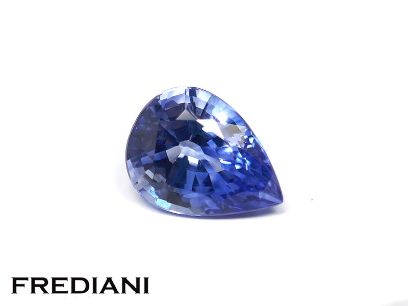 Saphir bleu poire