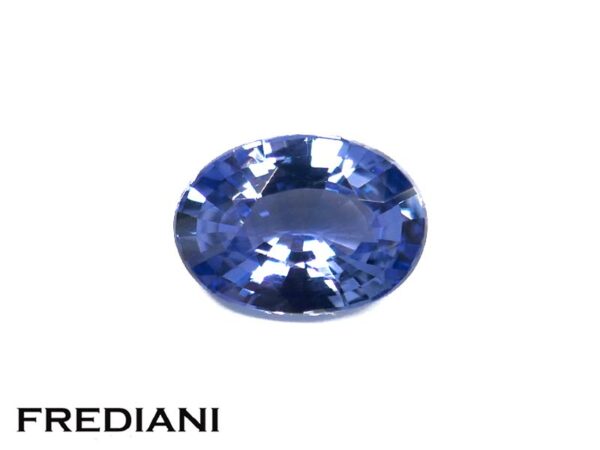 Saphir bleu ovale 70x50 de 0.88 carat