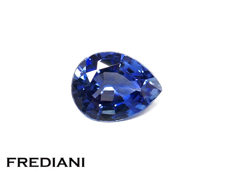 Saphir bleu poire