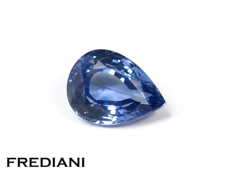 Saphir bleu poire