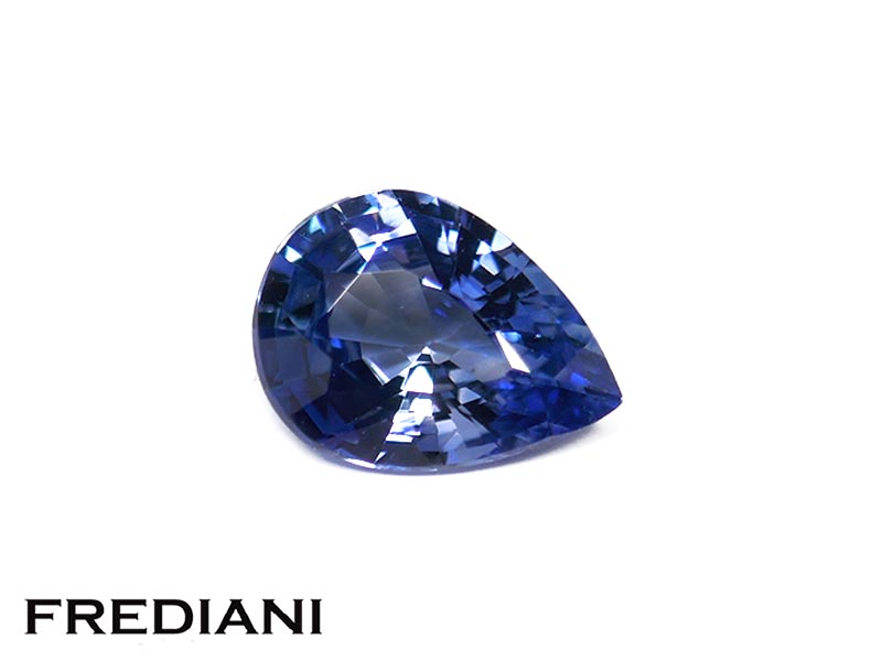 Saphir bleu poire