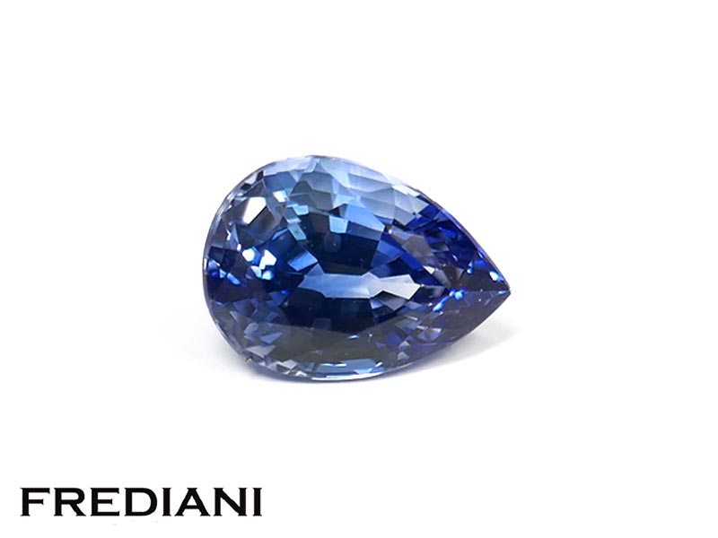 Saphir bleu poire