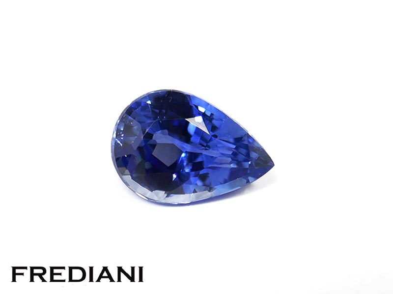 Saphir bleu poire
