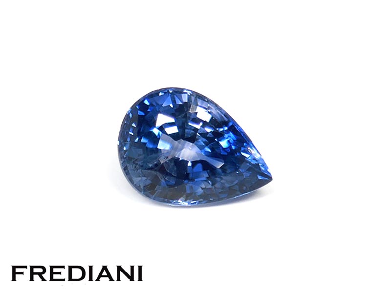 Saphir bleu poire