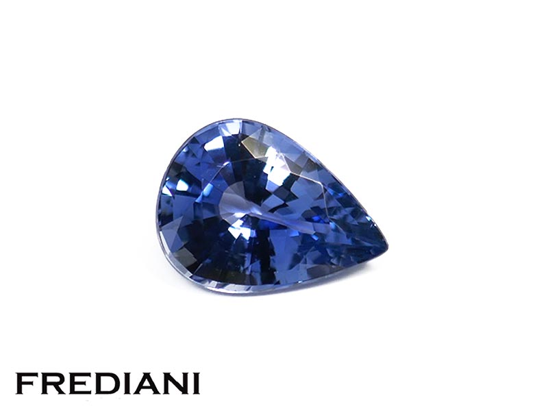 Saphir bleu poire