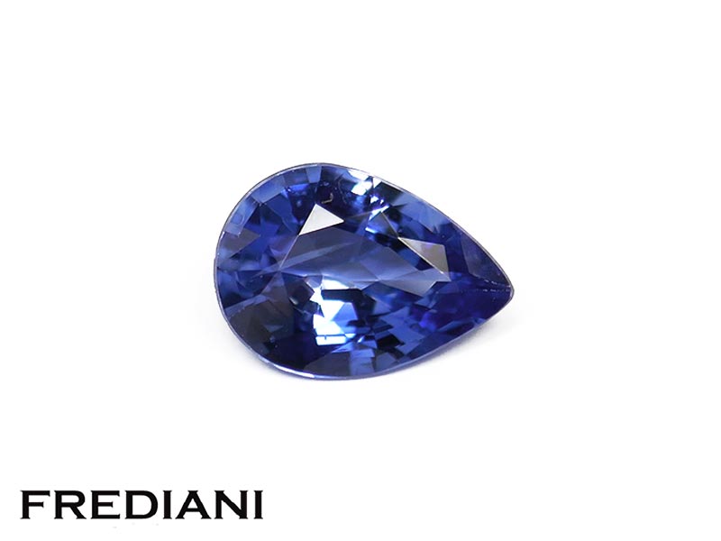 Saphir bleu poire