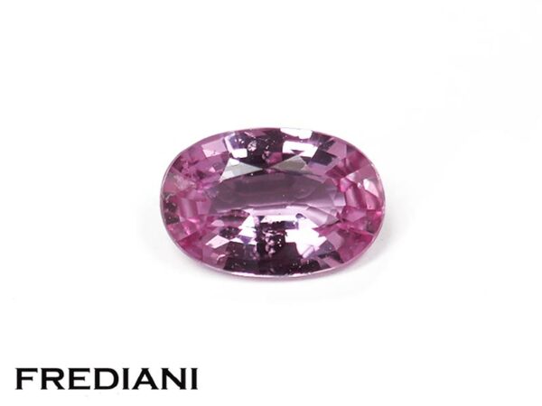 Saphir rose ovale 61x41 de 0.55 carat